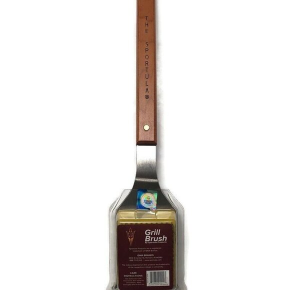 NCAA ASU Sun Devils The Sportula Grilling Bottle Opener Bristle Brush Spatula - Picture 5 of 6